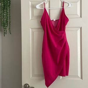 Bodycon Hot Pink Dress - image 1